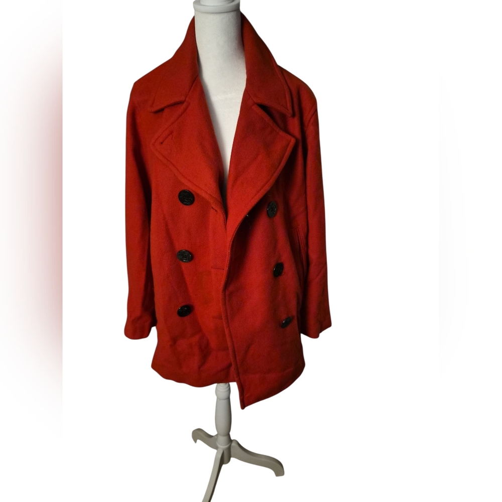 Vintage Marvin Richards Red Pea Coat